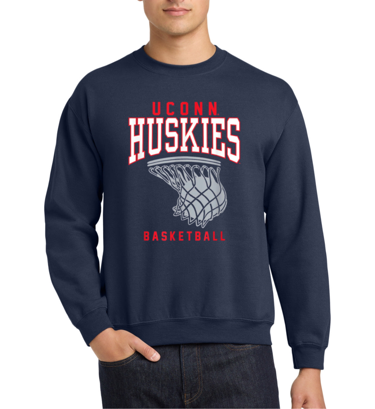 Huskies basketball crewneck