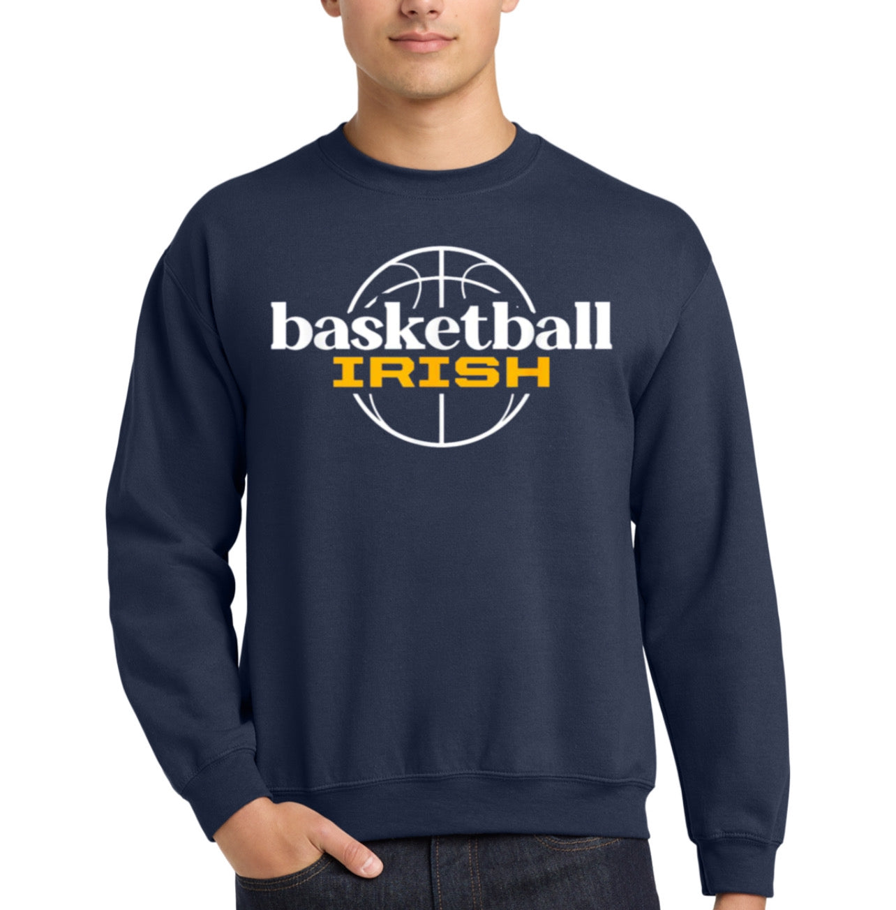 Irish basketball crewneck