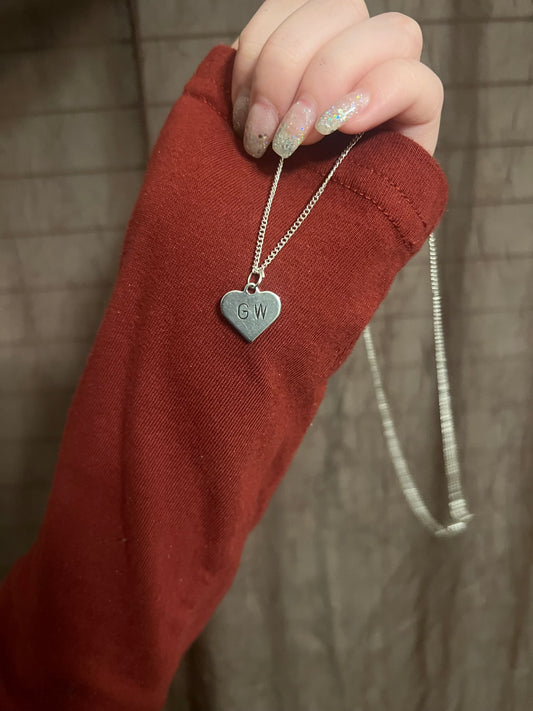 George heart necklace