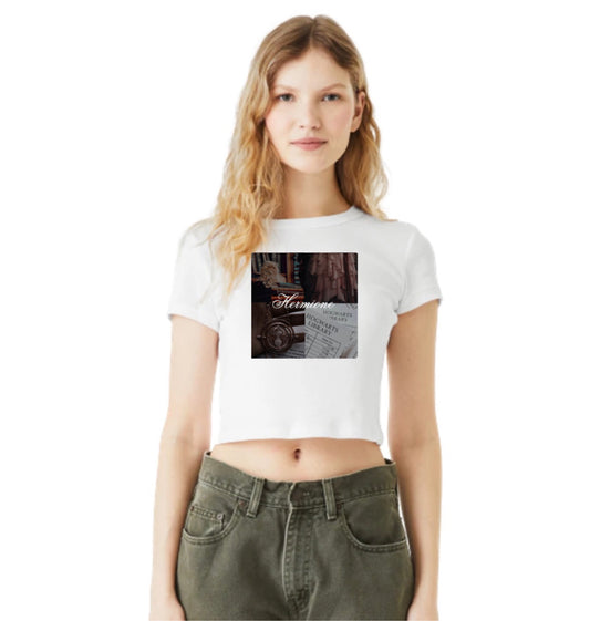 Hermione collage baby tee