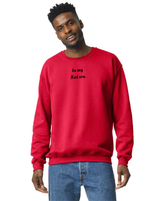 In my Red era crewneck