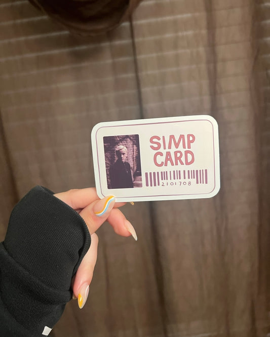 Draco simp card sticker