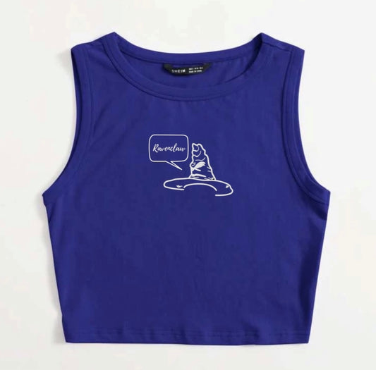 the wise house hat tank top