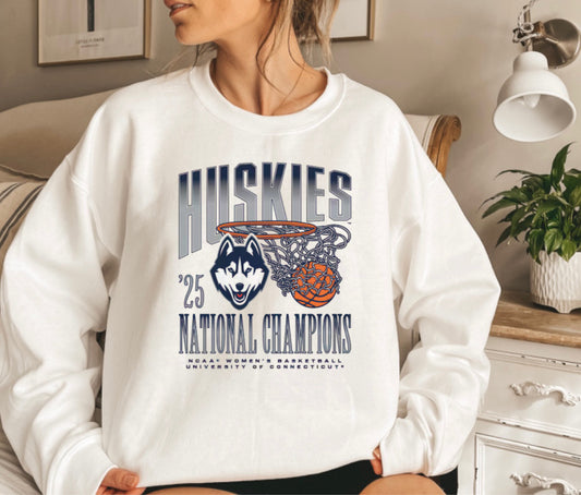 Huskies basketball champions crewneck
