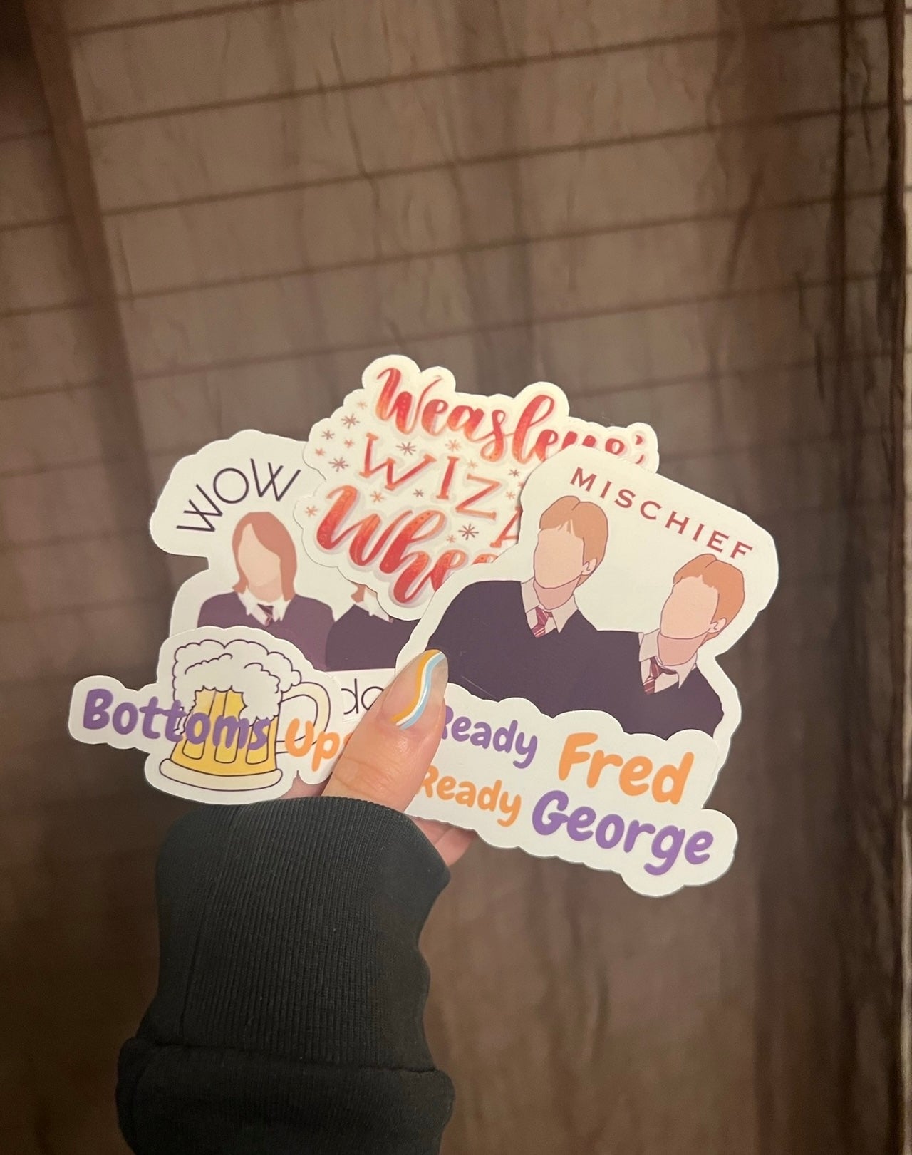 Weasley twin sticker collection