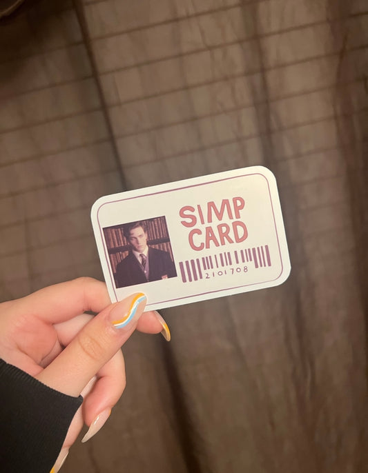 James simp card sticker