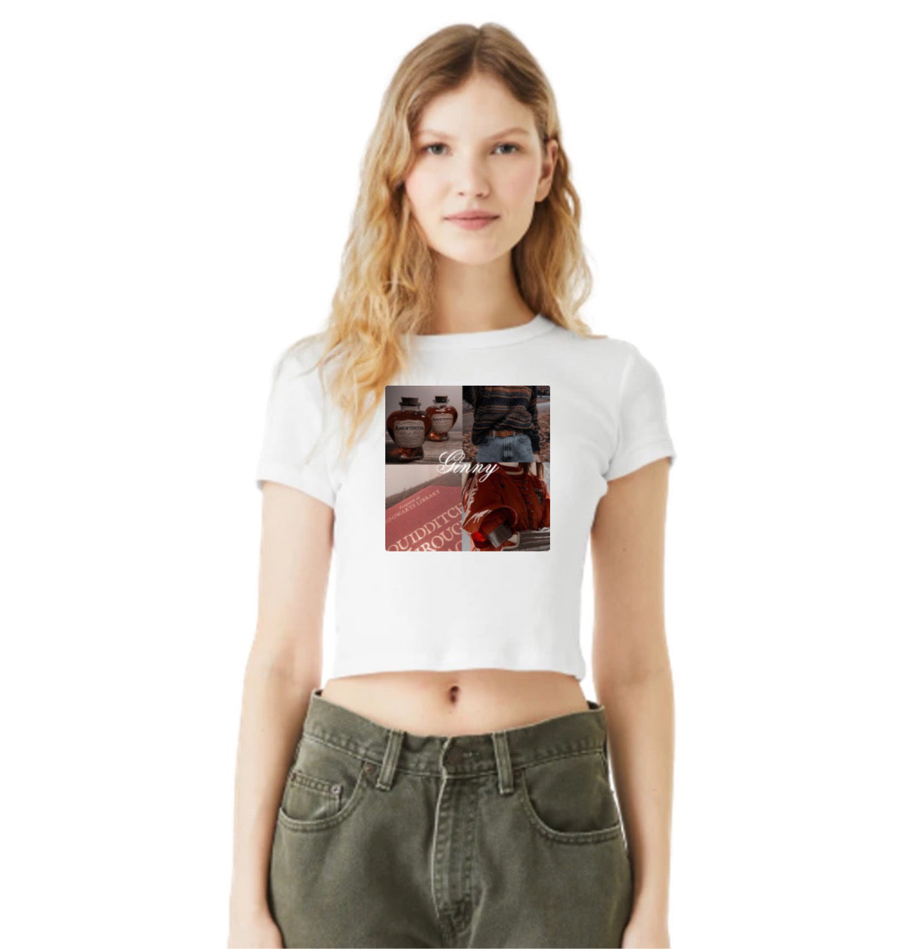 Ginny collage baby tee