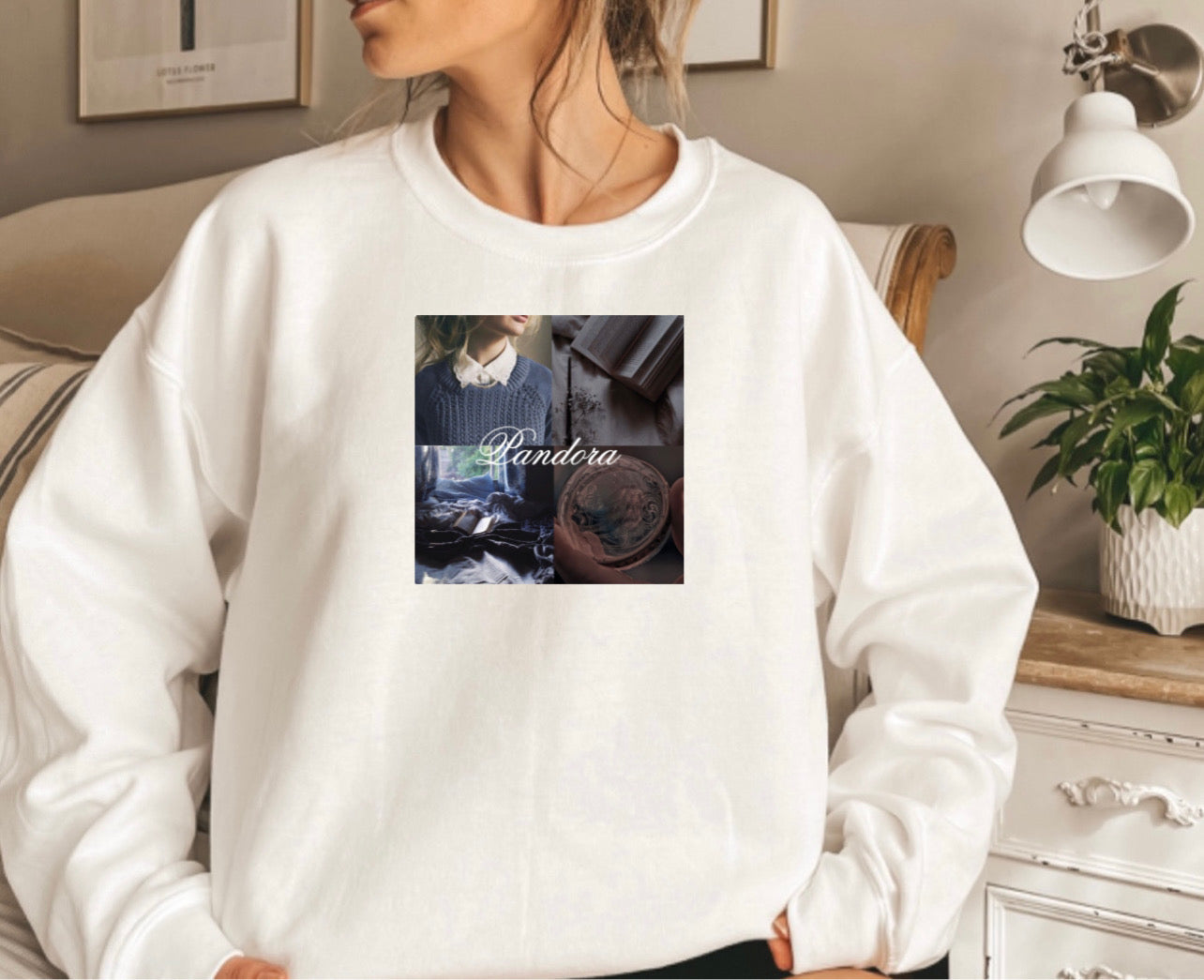 Pandora collage crewneck