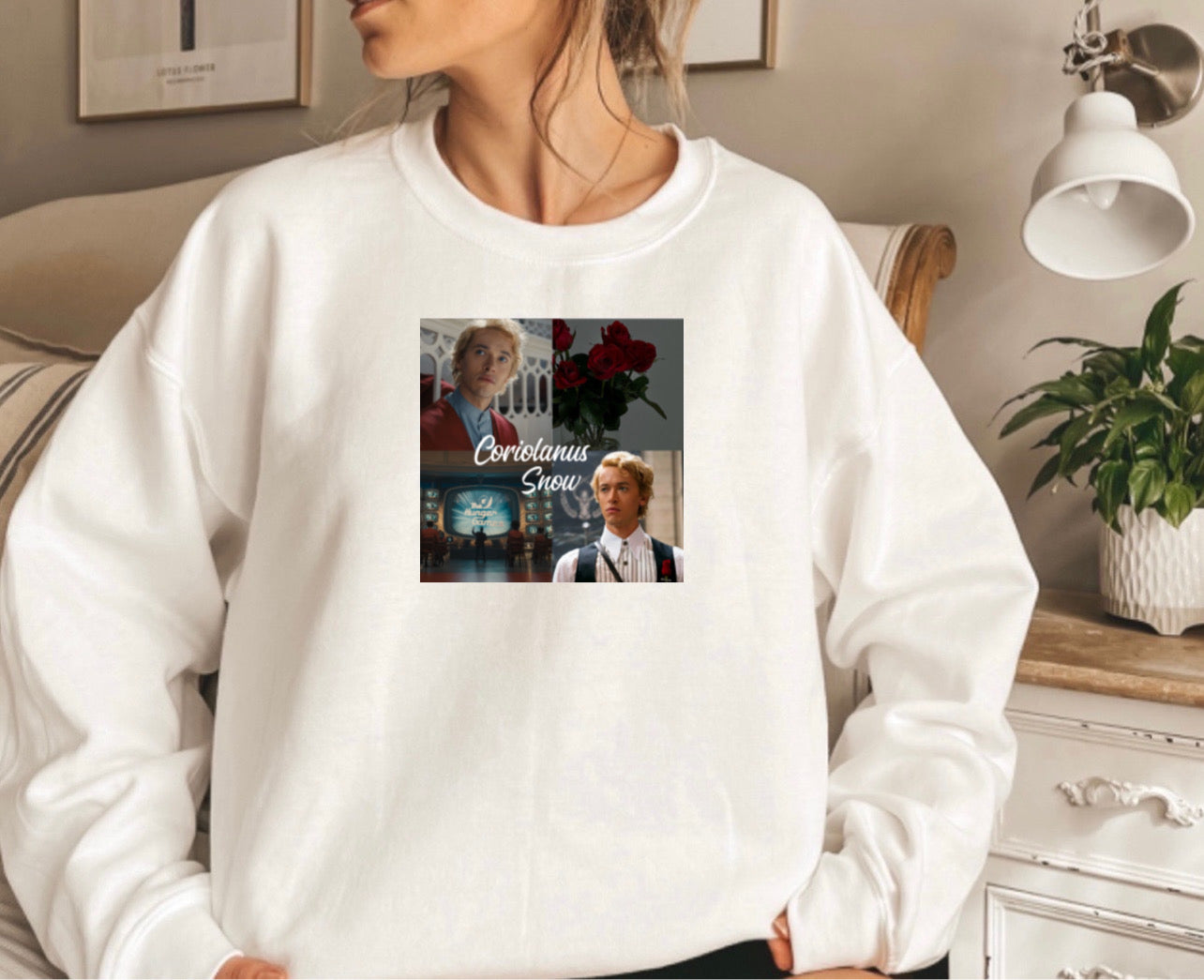 Coriolanus collage crewneck