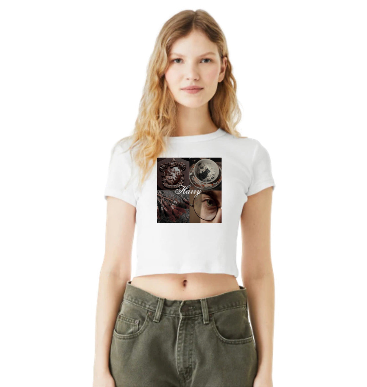 Harry Collage baby tee