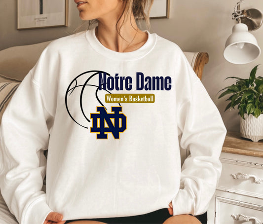 Notre Dame basketball crewneck