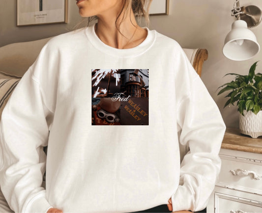 Fred collage crewneck