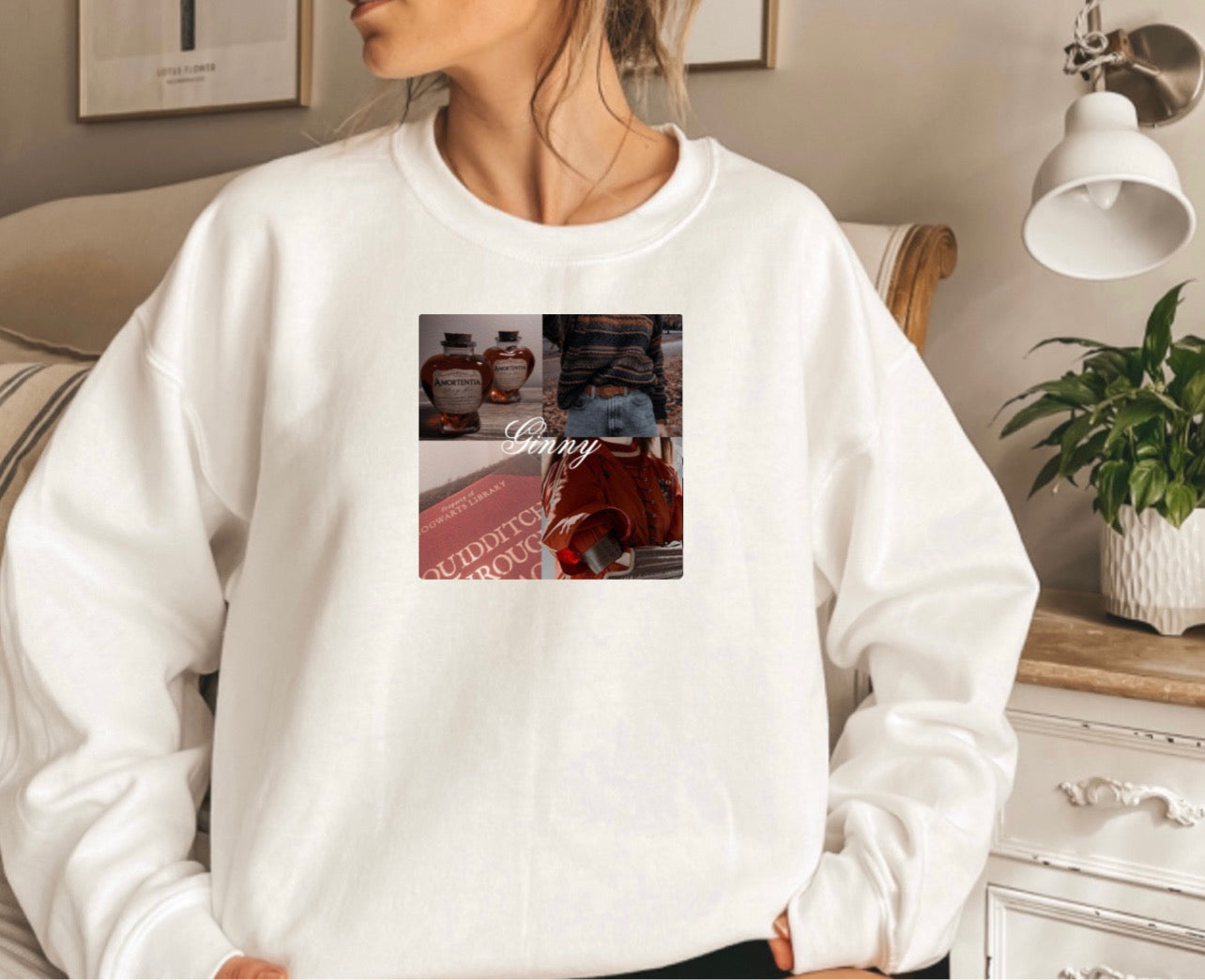 Ginny collage crewneck